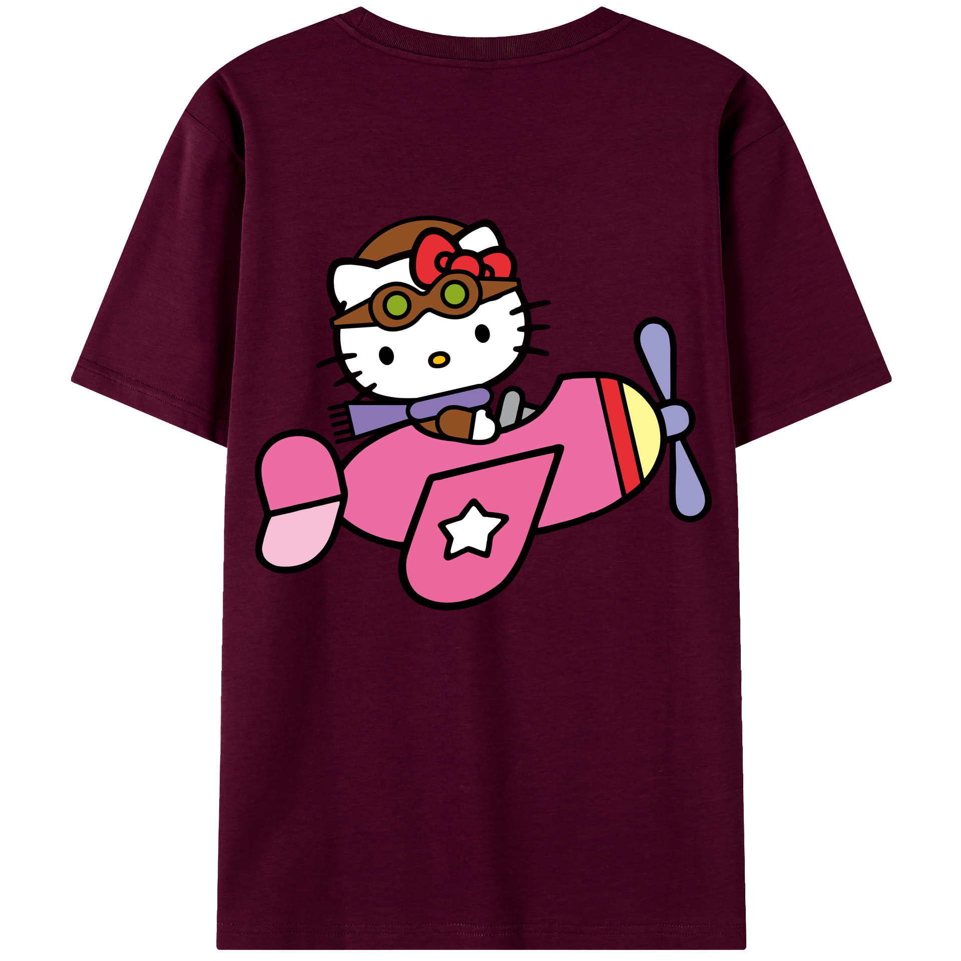 （画像用） Hello Kitty ハローキティ レディース半袖Tシャツ(バックプリント)